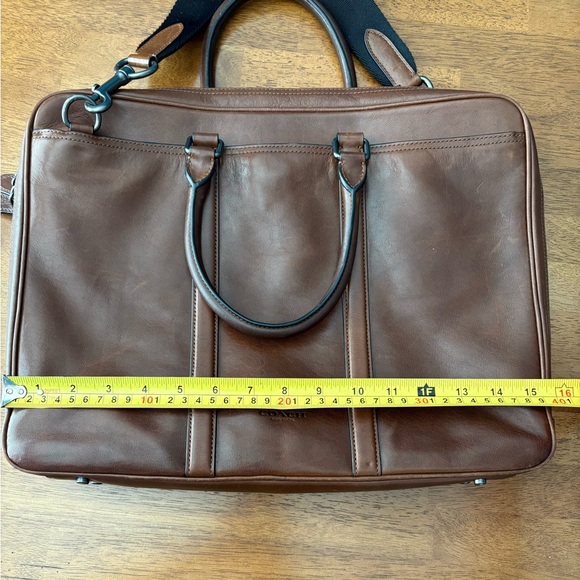 Coach Cognac Brown Leather Computer Bag/Briefcase - Picture 5 of 7